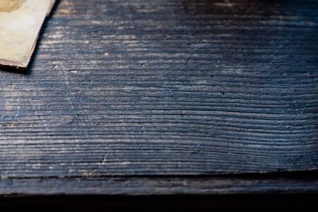 Texture of old vintage wooden boards background natural tree invoice. A lot of space for advertising labels. The invoice is woodenの写真素材