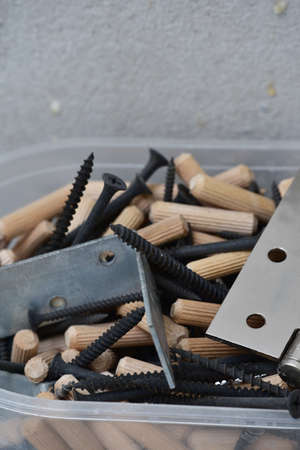 construction. Construction and renovation concept. Building a new house from the inside. House...