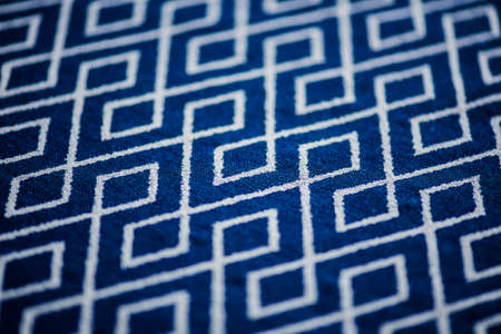 Blue fabric texture. Blue cloth. Material for designers blue fabric background