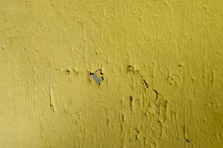 yellow concrete wall texture. Texture yellow wall. Yellow backgroundの写真素材