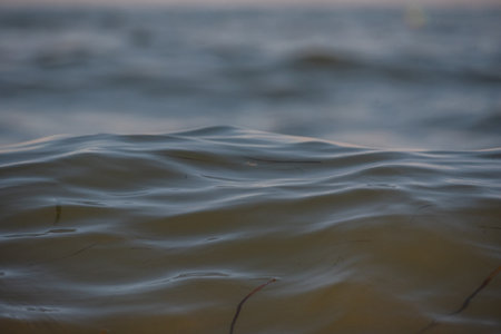 Vintage Water bokeh background. Sea water texture. water, blue sea nature