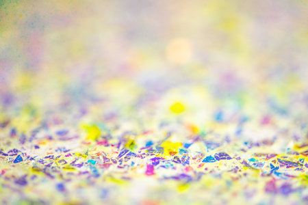 A background with a thin focal part and a defocus part. Abstract multicolored glitter background.の写真素材