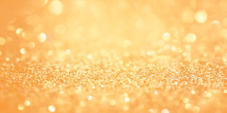 Defocus light abstract. Orange background with a thin focus part and a defocus part.