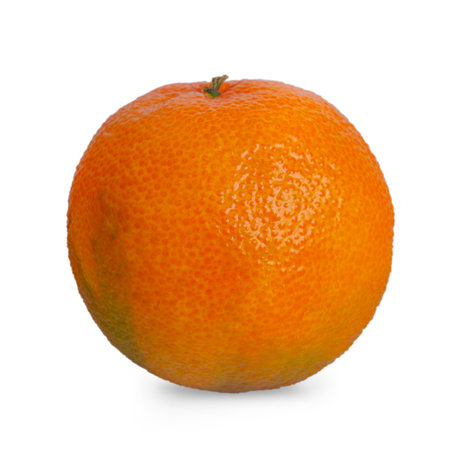 Tangerine isolated on white. Citrus fruit, vitaminsの写真素材