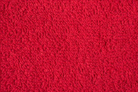 Macro photo of the texture of a red towelの写真素材