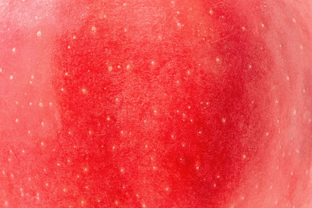 Red apple texture. Macro photo of apple skin. Vitaminsの写真素材