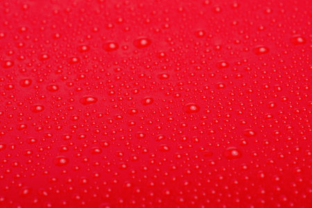 Plastic background with water drops thin focus partの写真素材