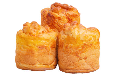 Homemade Easter pastries isolated on white. Paskaの写真素材