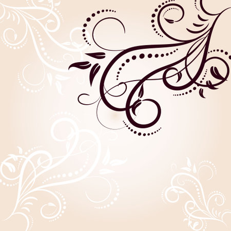 Luxurious frame decorated with flowers and leaves, exquisite background. victorian style. Calligraphic brush, royal lines. Invitations, cards, greetings for your holidaysのイラスト素材