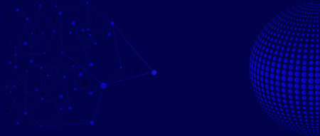 Scientific, technological molecular medical reference. Genetic engineering and molecular structure, DNA circular network, scientific chemical and biotechnological concept, innovative technology, healtのイラスト素材