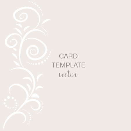 Elegant template design with calligraphic painting and flowers. Vector backgrounds for wedding invitations, greeting cards, social media stories, labels, brandingのイラスト素材