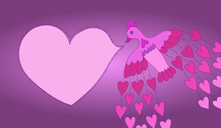 Happy Valentines Day card.のイラスト素材