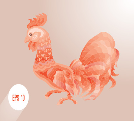 Illustration of a rooster.のイラスト素材