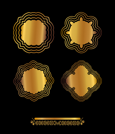Ethnic vintage pattern design for your invitationsのイラスト素材