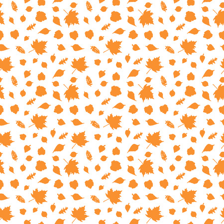 Autumn  seamless  ornament. Seamless pattern with stylized leavesのイラスト素材