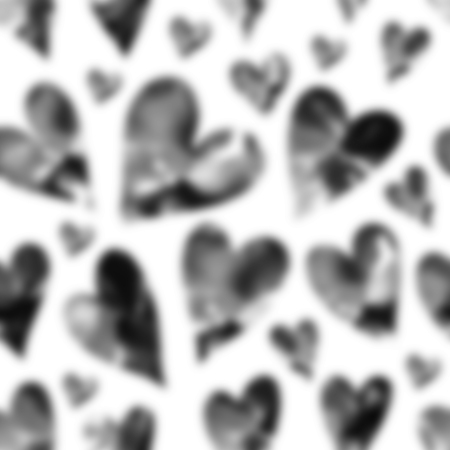 Watercolor art hearts pattern. Heart illustration isolatedの写真素材