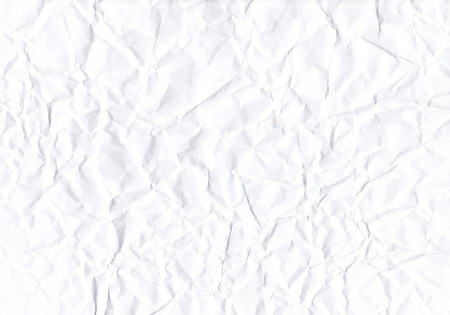 White crumpled paper for background. Wrinkled floor surface. Empty parchment sheet の写真素材
