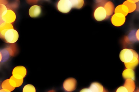 Blur light bokeh abstrac background. Festive elegant abstract background with bokeh lights and stars.の写真素材