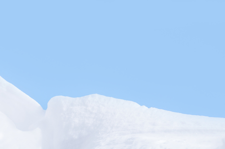 Background of fresh snow texture in blue tone. Snow winter backgroundの写真素材