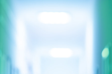 Abstract neutral circular bokeh interior background. Bokeh neutral lights on interior texture.の写真素材