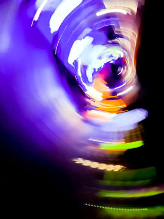 Modern neoned colors light blurred dark backdrop. Empty dark scene with neon light or spotlights on...