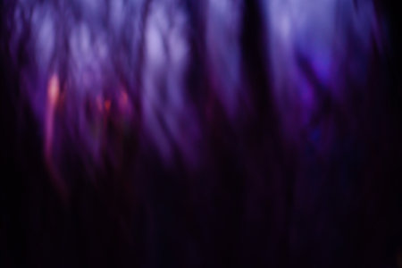 Paranormal blur stranger autumn Halloween horror backdrop. Blurred strange Halloween horror texture with magical atmosphere.の写真素材
