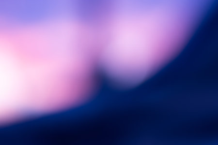 Blurry dark ink blue color bokeh backdrop. Abstract dark ink blue bokeh background.の写真素材