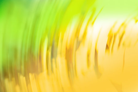 Orange autumn natural motion bokeh. Abstract autumn speed motion blur at bright sunset.の写真素材