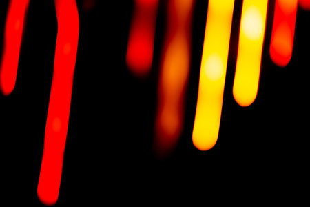 Boke colorful bright neon rays for party background night view. Night view blurred texture with neon...