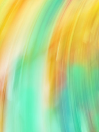 Speed motion blur on yellow tree forest. Zooming fall colorful blur bokeh background.の写真素材