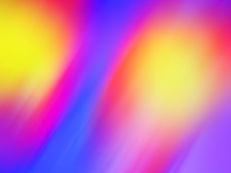Creative blur bokeh vivid rainbow blurred background. Abstract glitters rainbow sky with bokeh.の写真素材