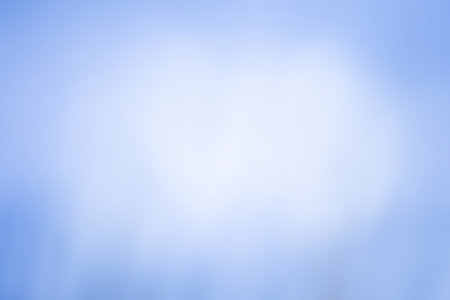 Festive defocus blue luminous background. Bokeh magical blur background.の写真素材