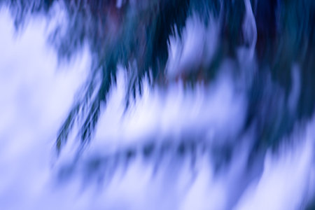 Paranormal blur stranger autumn Halloween horror backdrop. Spooky blurred bokeh autumn Halloween background.の写真素材