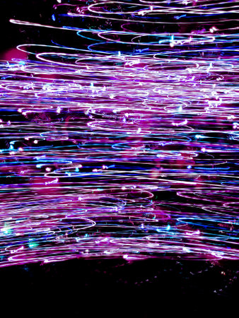 Psychedelic abstraction formed blur backgroun. Vivid neon blurred holographic psychedelic texture background.の写真素材