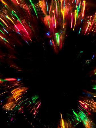 Space exploration concept blurred background. Exploration of planet abstract blur backgroundの写真素材