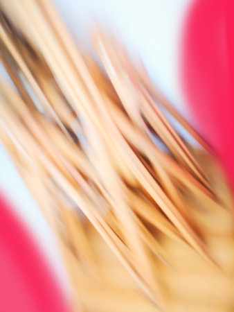 Indoor shot of home studio for artist defocused background.の写真素材