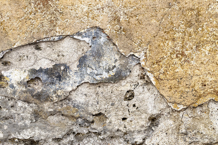 Old grunge brick wall and plasterの写真素材