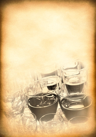 Old paper background for creative design vintage restaurant menu の写真素材