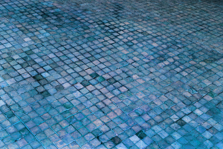 Colorful soft pastel monophonic Venetian mosaic as decorative decoration of facade. Venetian mosaic as decorative background. Selective focus. Abstract pattern. Abstract mosaic ceramic stonesの写真素材