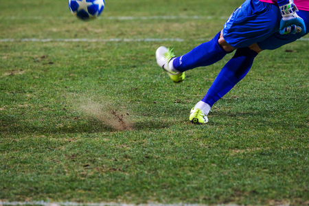ODESSA, UKRAINE - March 2, 2019: football players of Shakhtar Donetsk - Chernomorets Odessa. Intensive game of the Premier League of Ukraineのeditorial素材
