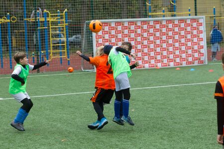 ODESSA, UKRAINE October 26, 2019: FC SHAKHTAR SOCIAL program for development of children's football...