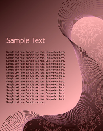 pink background with floral patternのイラスト素材