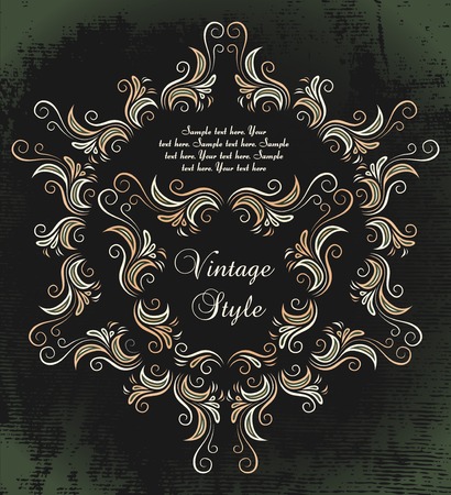 vintage frame  のイラスト素材