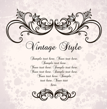 vintage frame  のイラスト素材