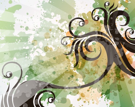 abstract floral background  のイラスト素材