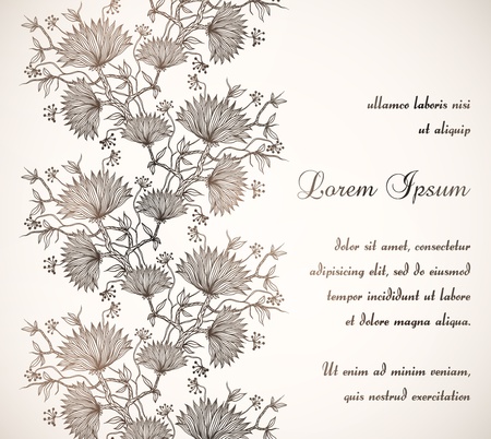 vintage invitationのイラスト素材