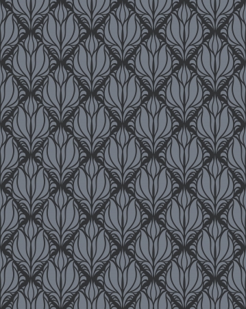 seamless damask pattern  のイラスト素材