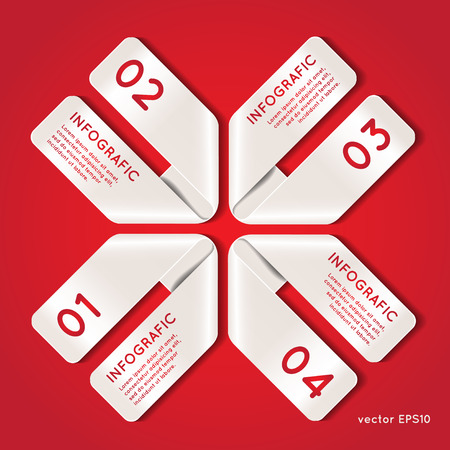 modern 3D infographics bannersのイラスト素材