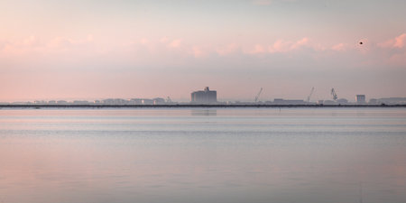 Panoramic view of the port of Port la Nouvelle, France.