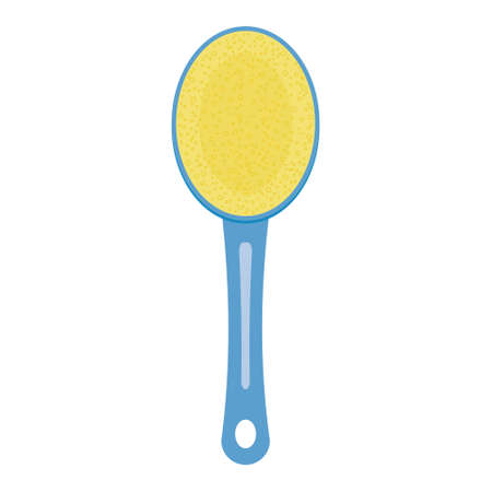 Insulated sponge for washing dishes and cleaning the house, color vector illustration in the flat styleのイラスト素材